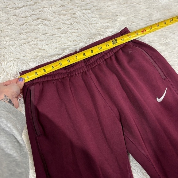 Nike Women's Therma Training Pants Burgundy/White Dri-Fit (867372-669) Size M - Picture 9 of 13